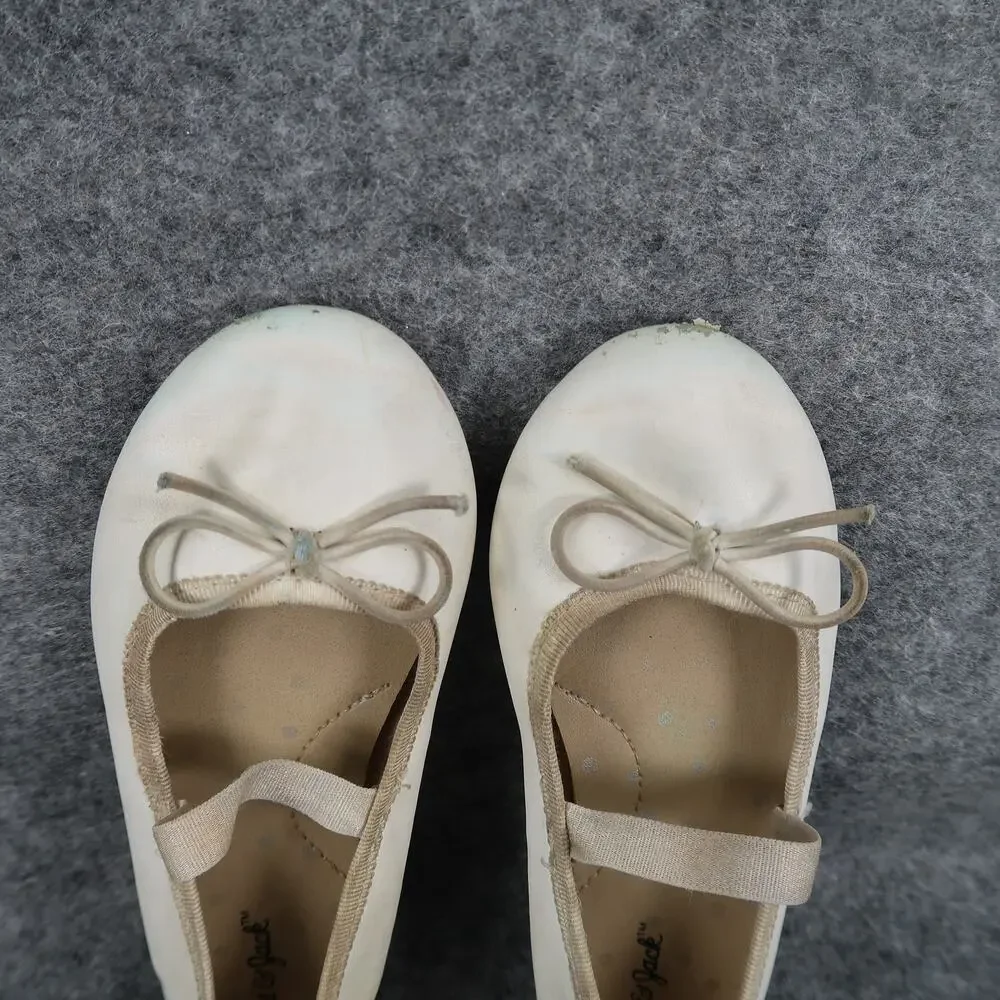 Cat & Jack Shoes Kids Toddler Girls 9 Ballet Flat Mary Jane Strap Slip On Bow
